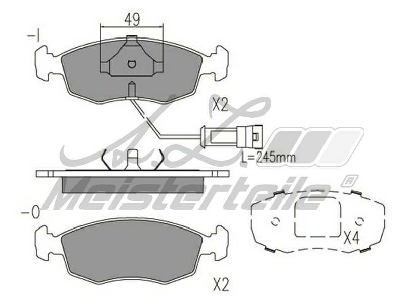 Brake pad for disc brake